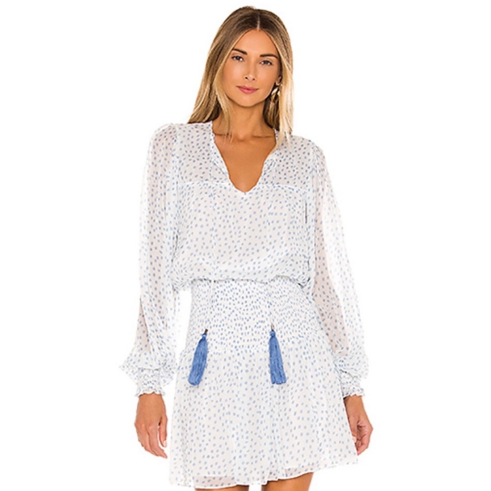 Karina Grimaldi Revolve Long Sleeve smocked Dress